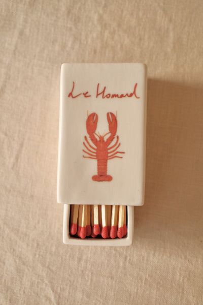 ‘Le Homard’ Ceramic Matchbox