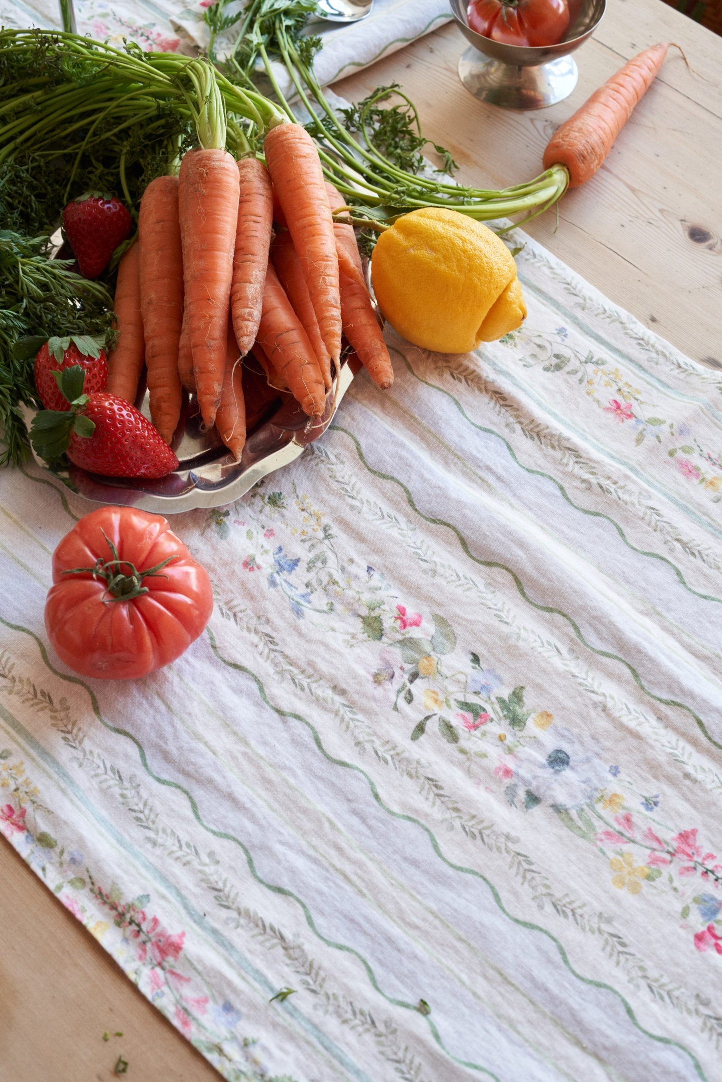 Spring Carpet Stripe Linen Runner