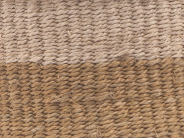 CHALI: Brown & Grey Colour Block Woven Basket