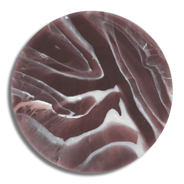 Set of Four Gift-Boxed Ripple Plum Coasters