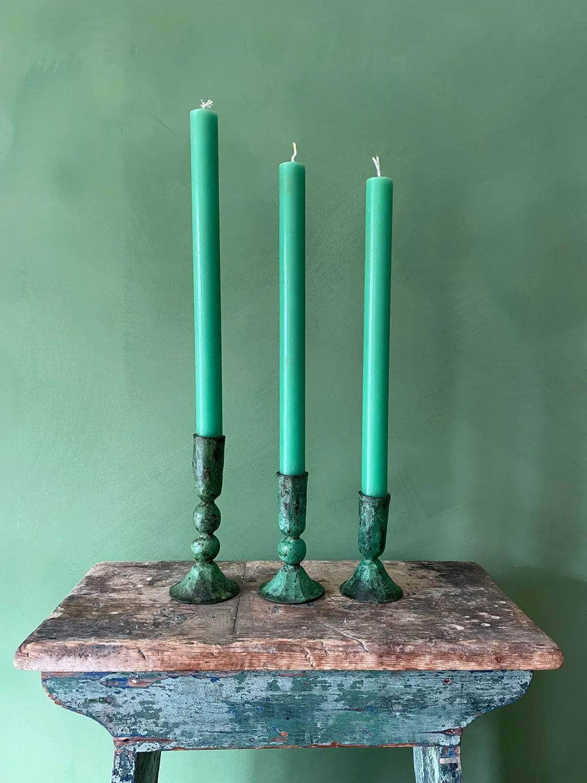 Verdigris Candle Holder - Austen