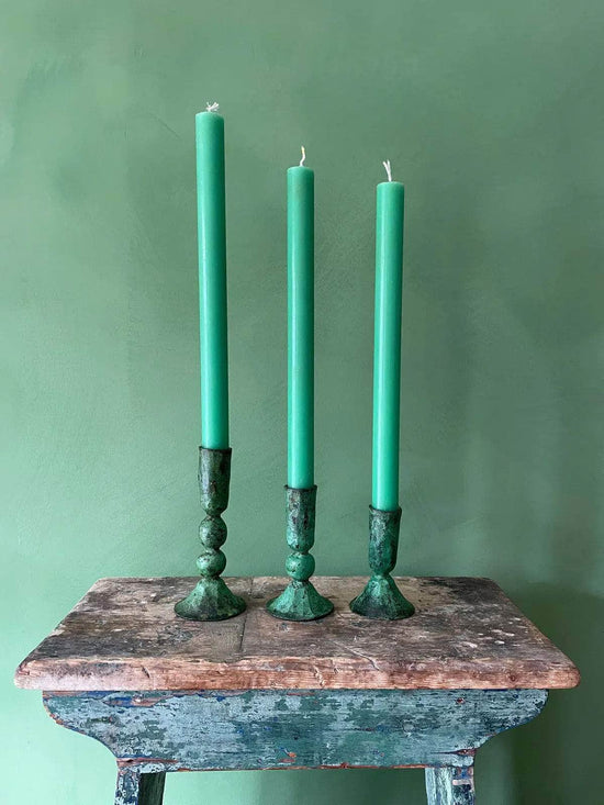 Verdigris Candle Holder - Austen