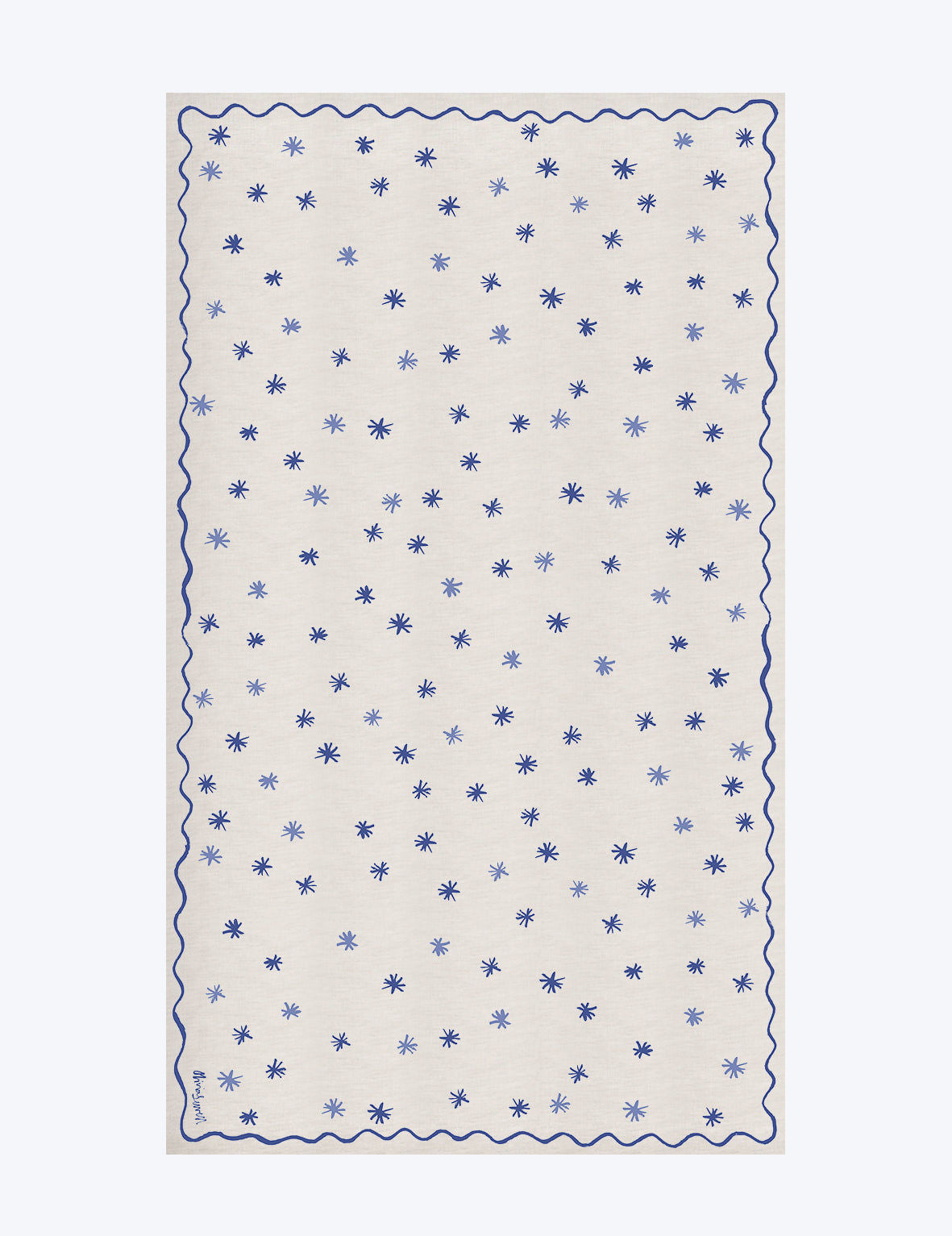 Stars & Squiggles Linen Tablecloth