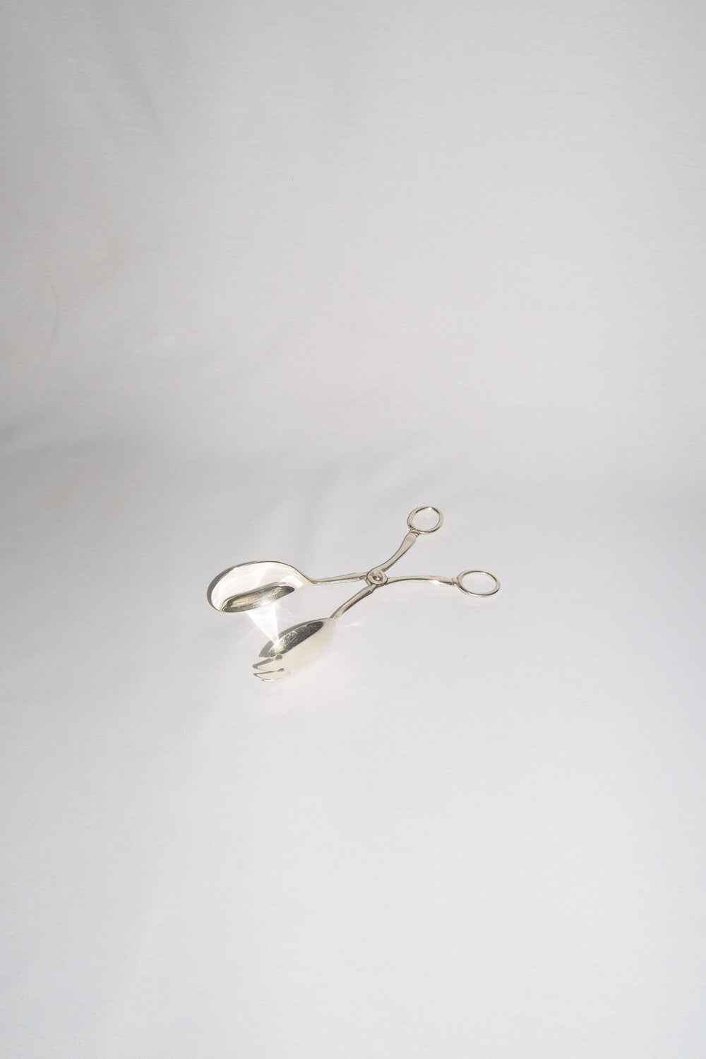 Silver Plate Hinged Salad Servers