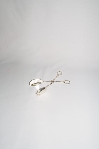 Silver Plate Hinged Salad Servers