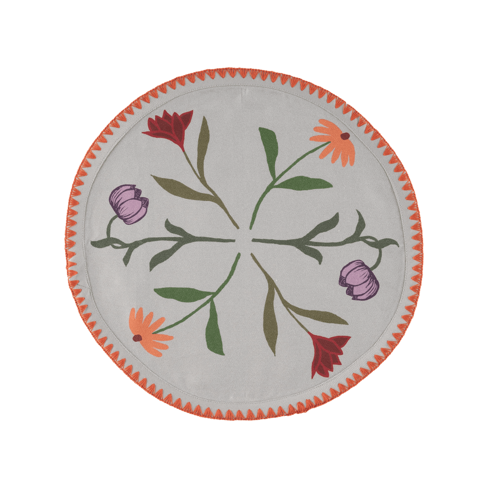 Round Placemats Picnic on the Meadow | Set of 6