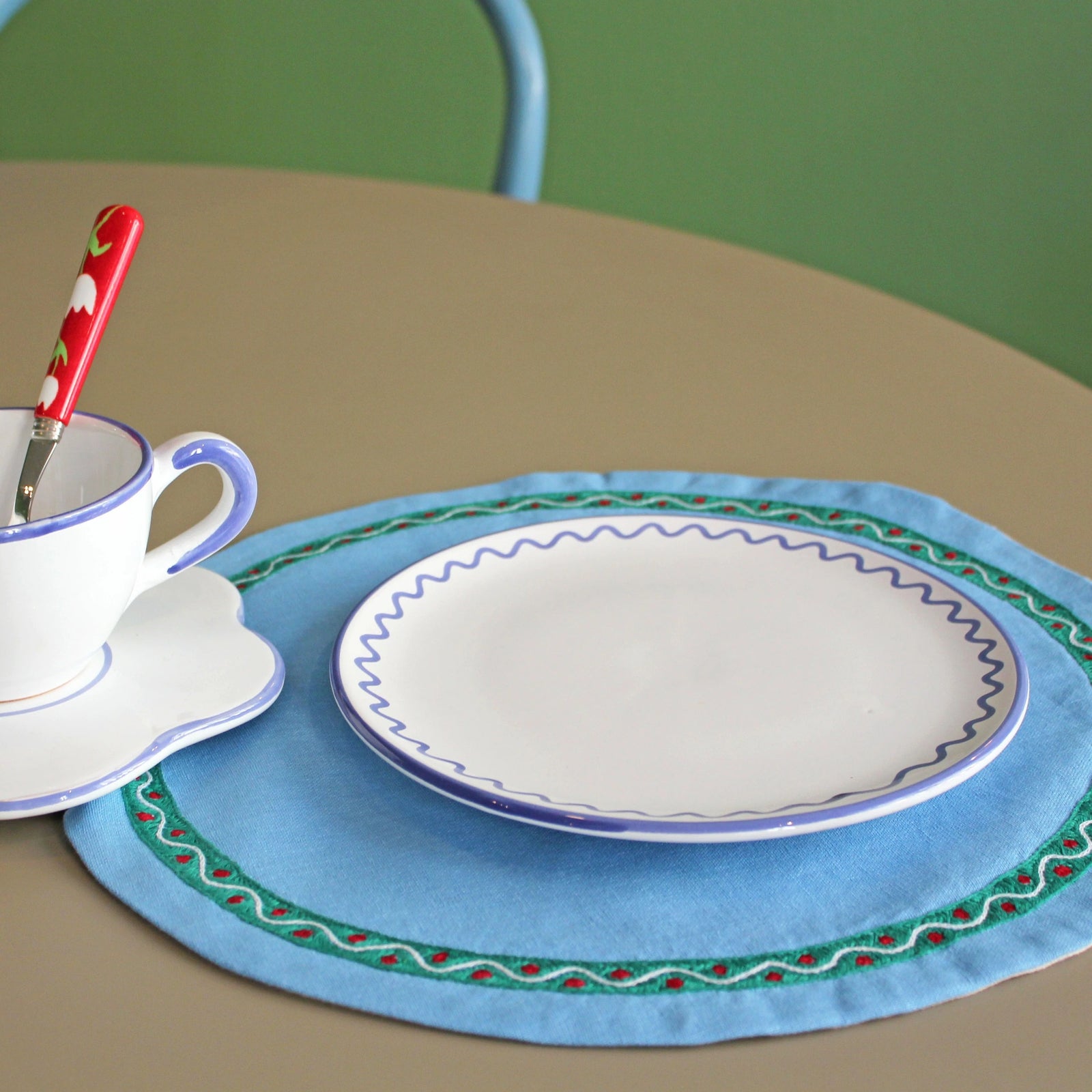 Azure Spaghetti Placemat