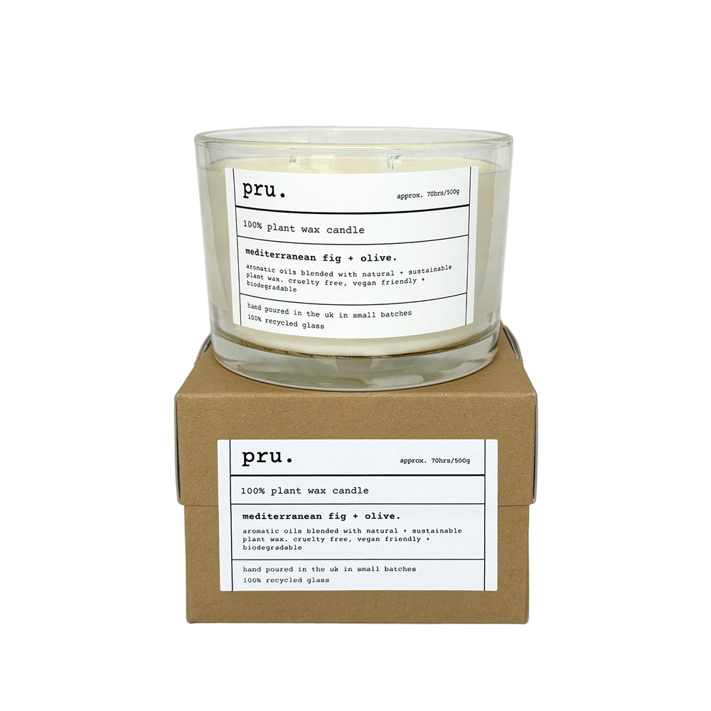 Three Wick Candle - Mediterranean Fig + Olive