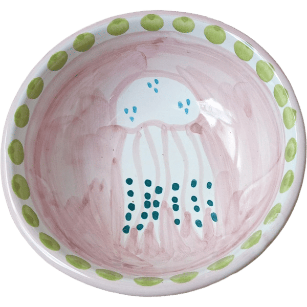 Amalfi Pink Jellyfish Bowl - 11cm