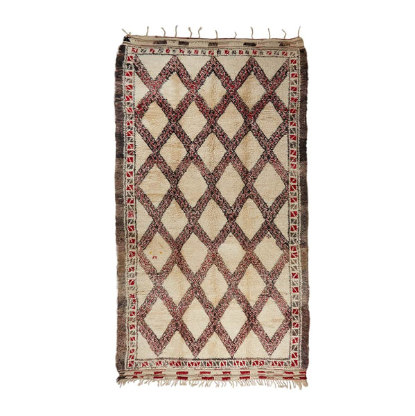 Vintage Moroccan Beni Ourain Rug No. M0154