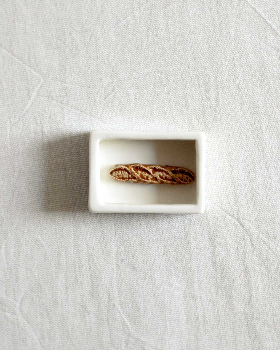 Mini Striped Shrimp’ Ceramic Matchbox