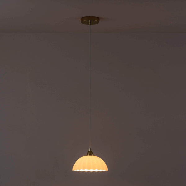 Flower glass pendant ceiling light