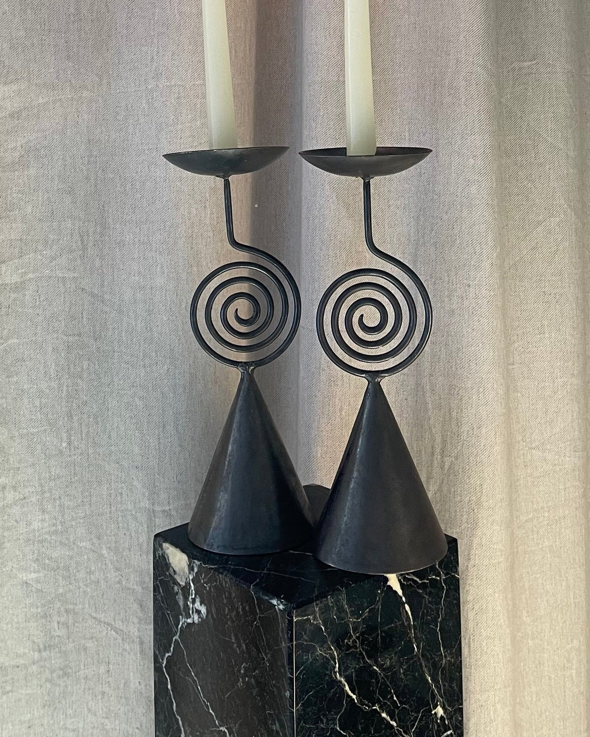 Pier One Metal Candle Holders Metal Spiral Design