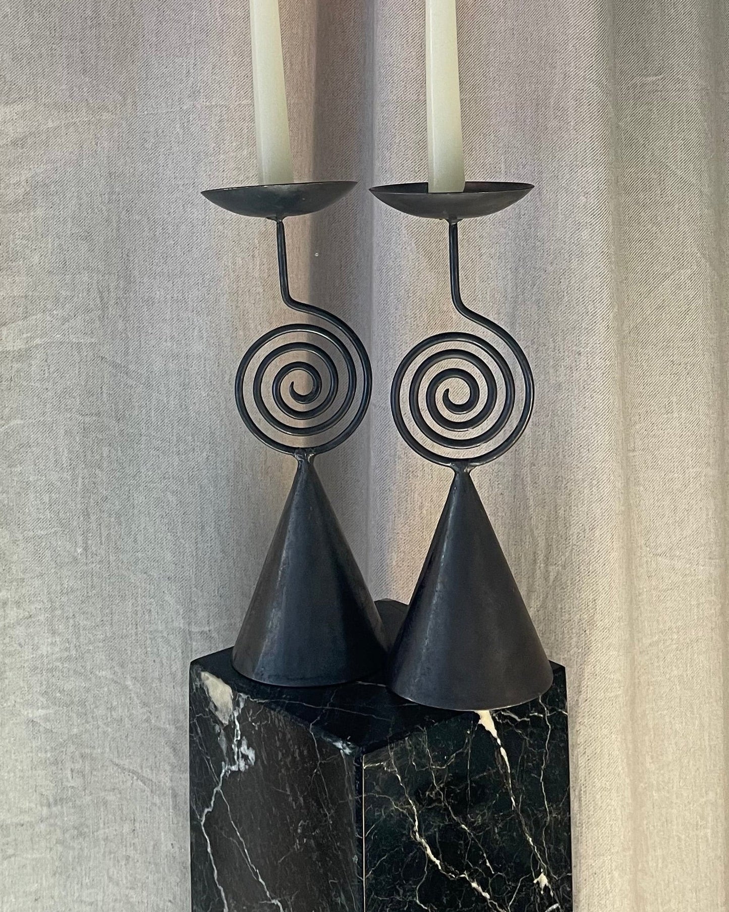 Pier One Metal Candle Holders Metal Spiral Design