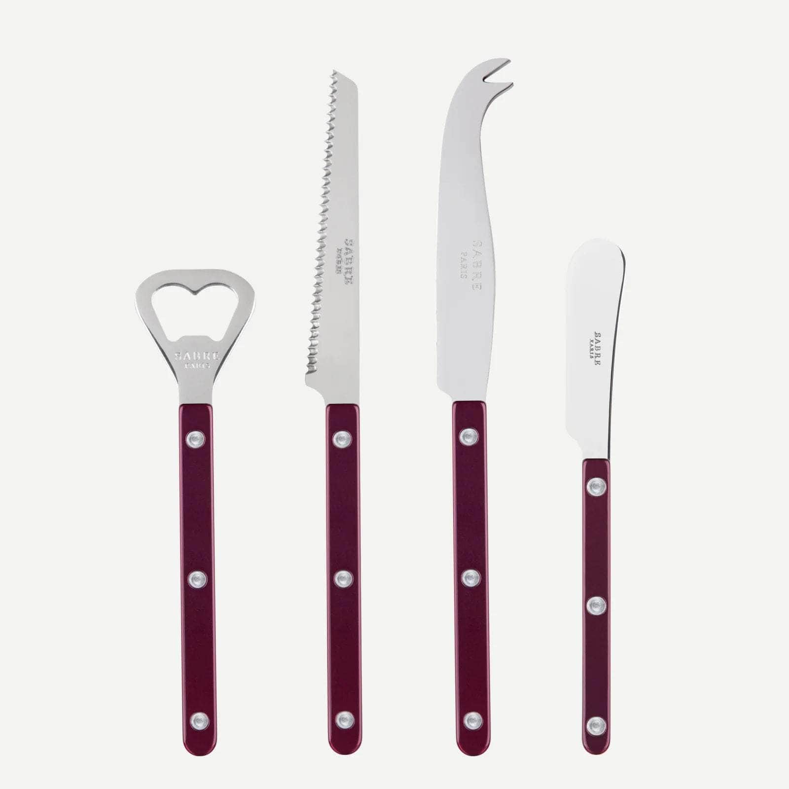 Bistrot Pearly Aperitif Set, Aubergine