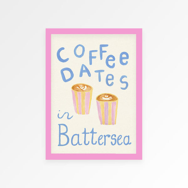 Coffee Dates Hand Painted Print - Personalise Me