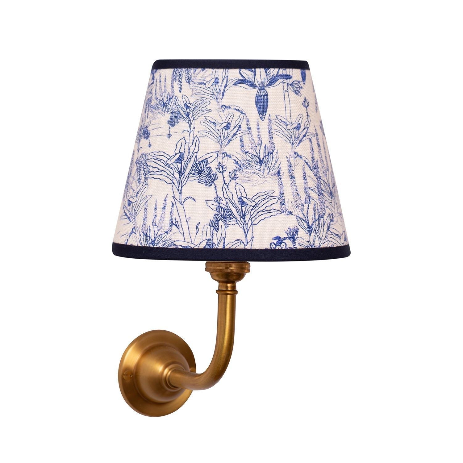 Tropicalia | Porcelain Blue 6" Oblong Candle Clip Lampshade