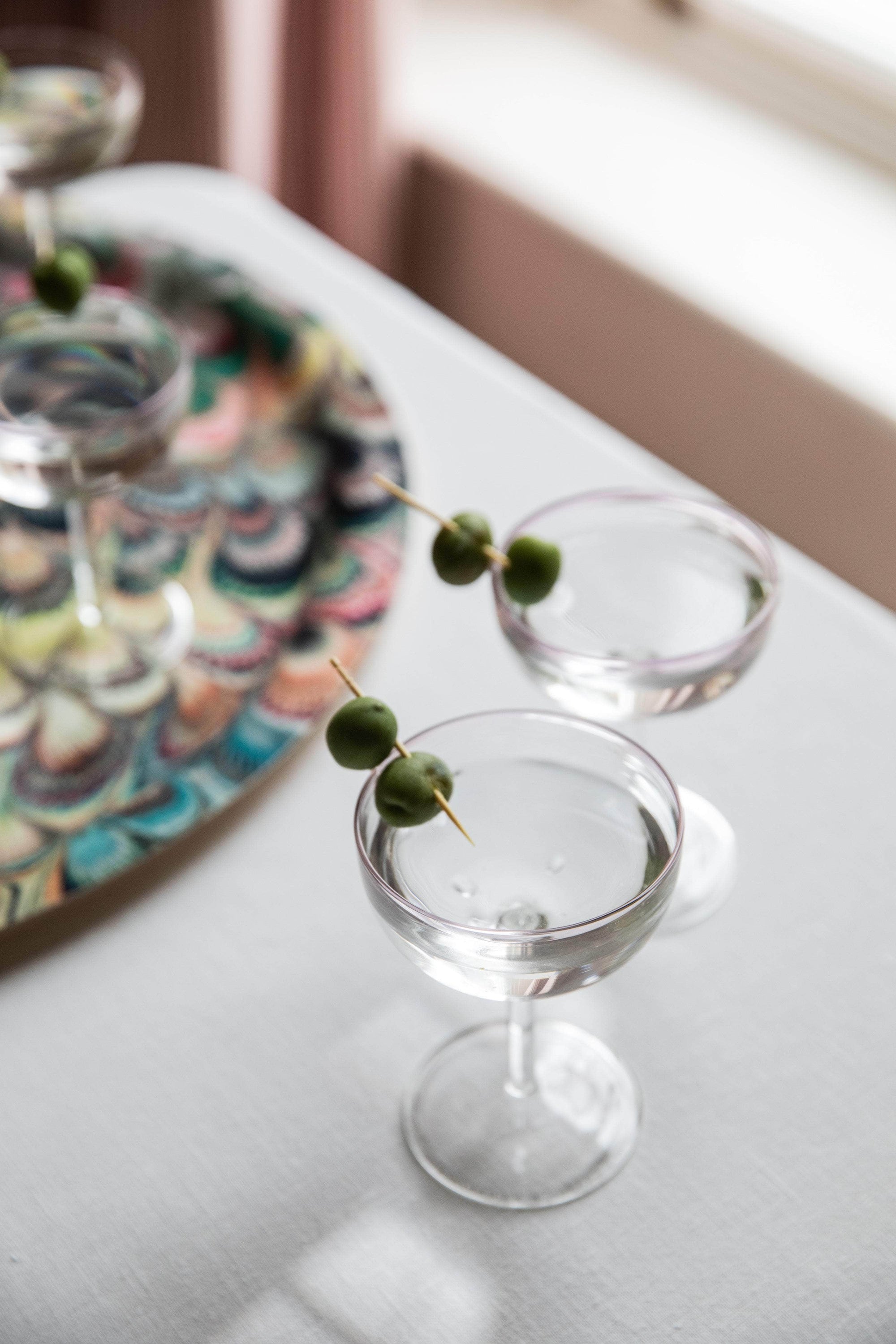 Rose Pink Coupes, Set Of 4