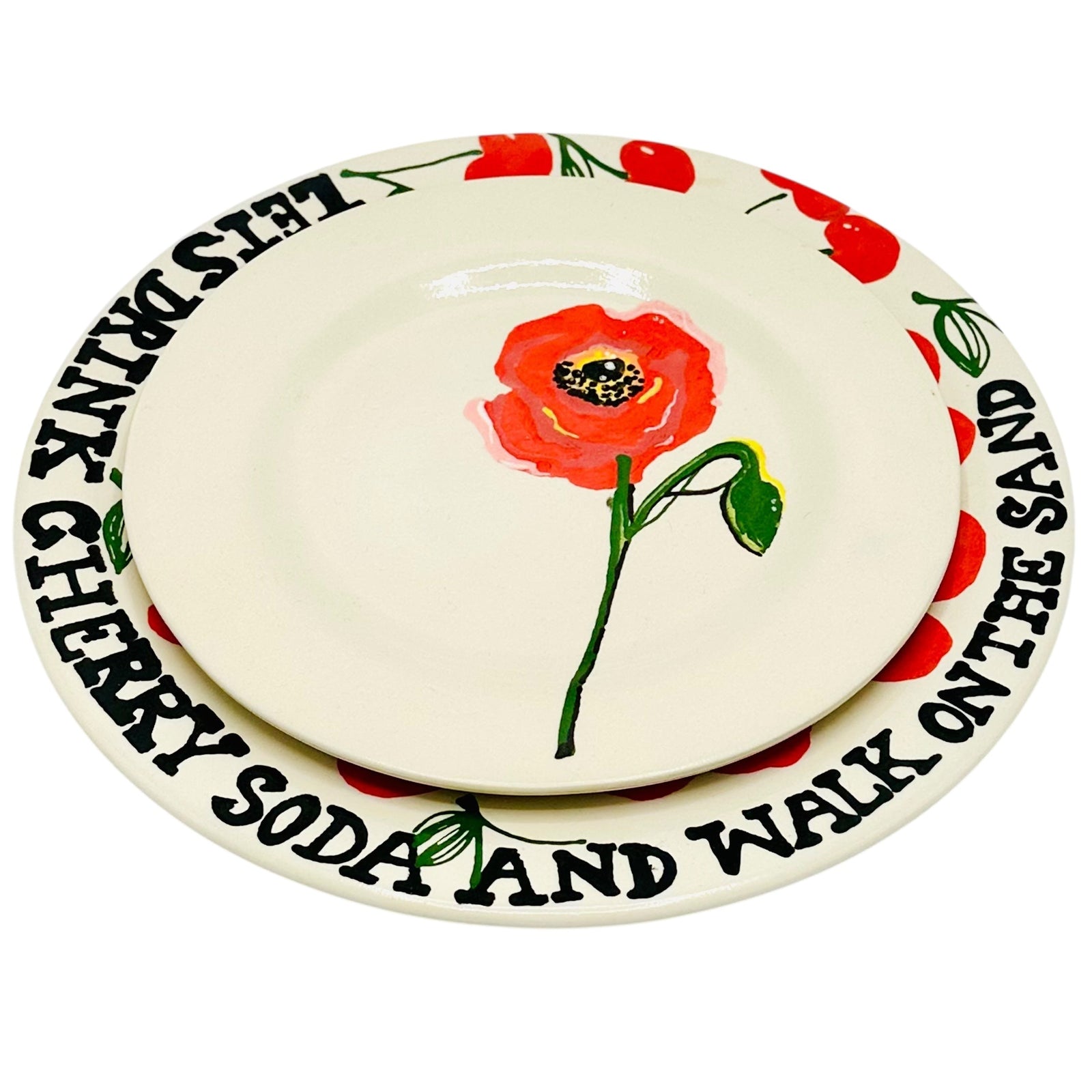 Let's Drink Cherry Soda Plate