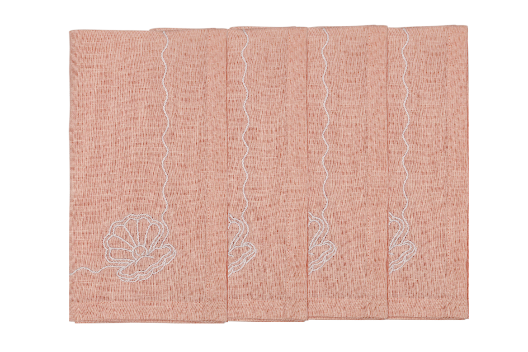 Embroidered Linen Napkins (Set of 4) 18×18 in