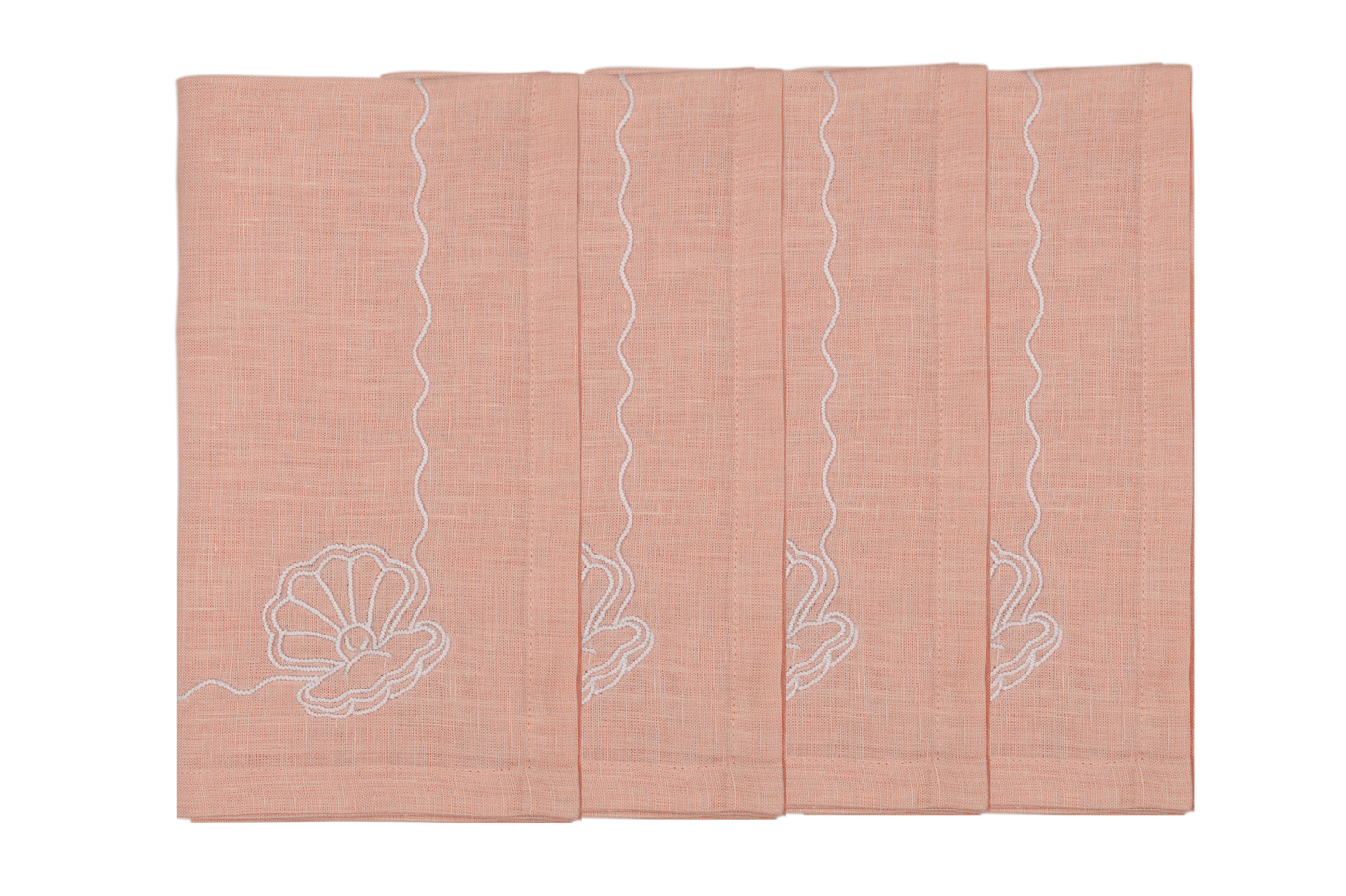 Embroidered Linen Napkins (Set of 4) 18×18 in