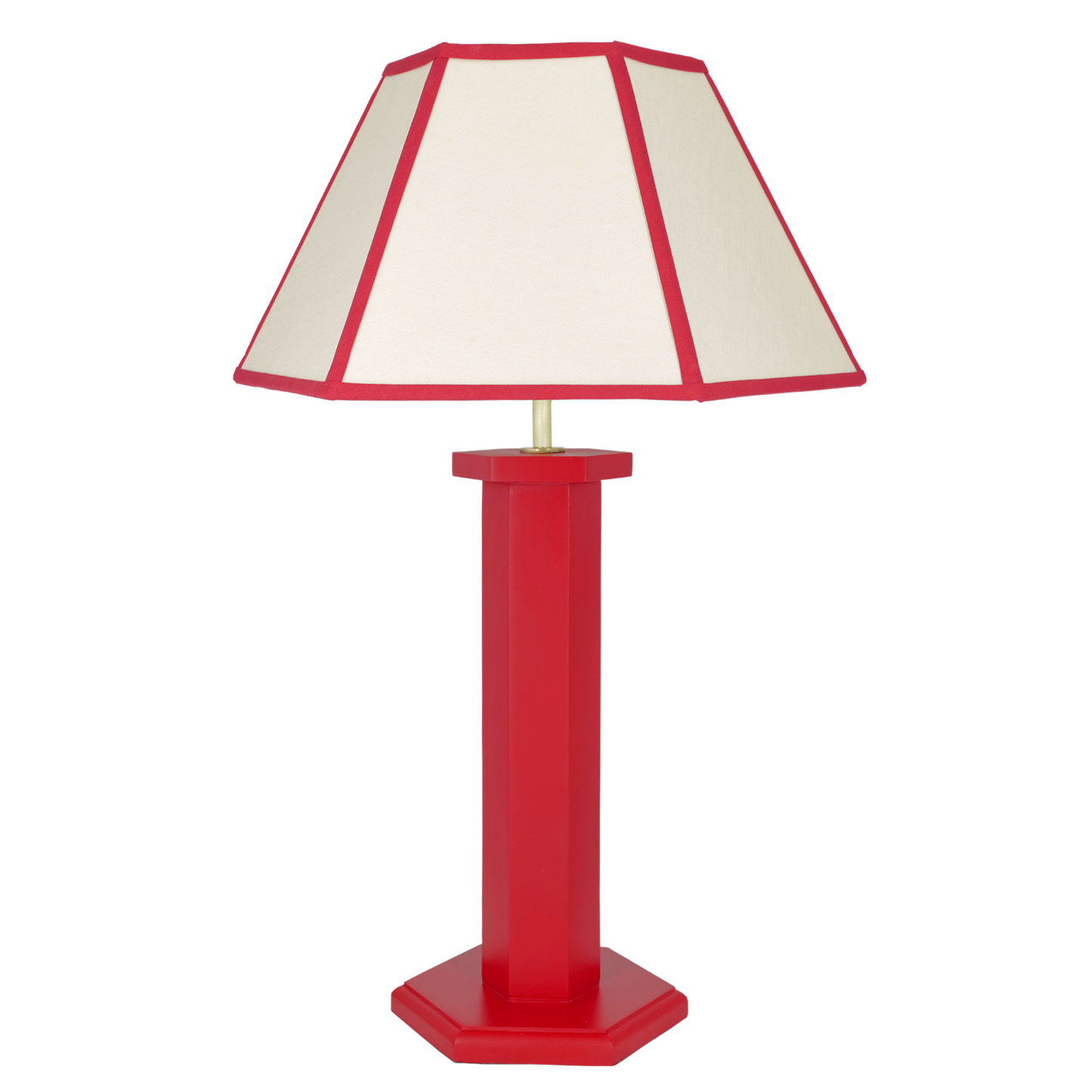 Hexagon Table Lamp - August Red (US)