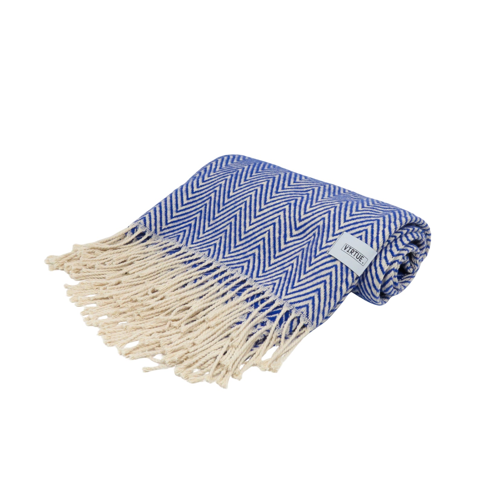 100% Blue Cotton Blanket