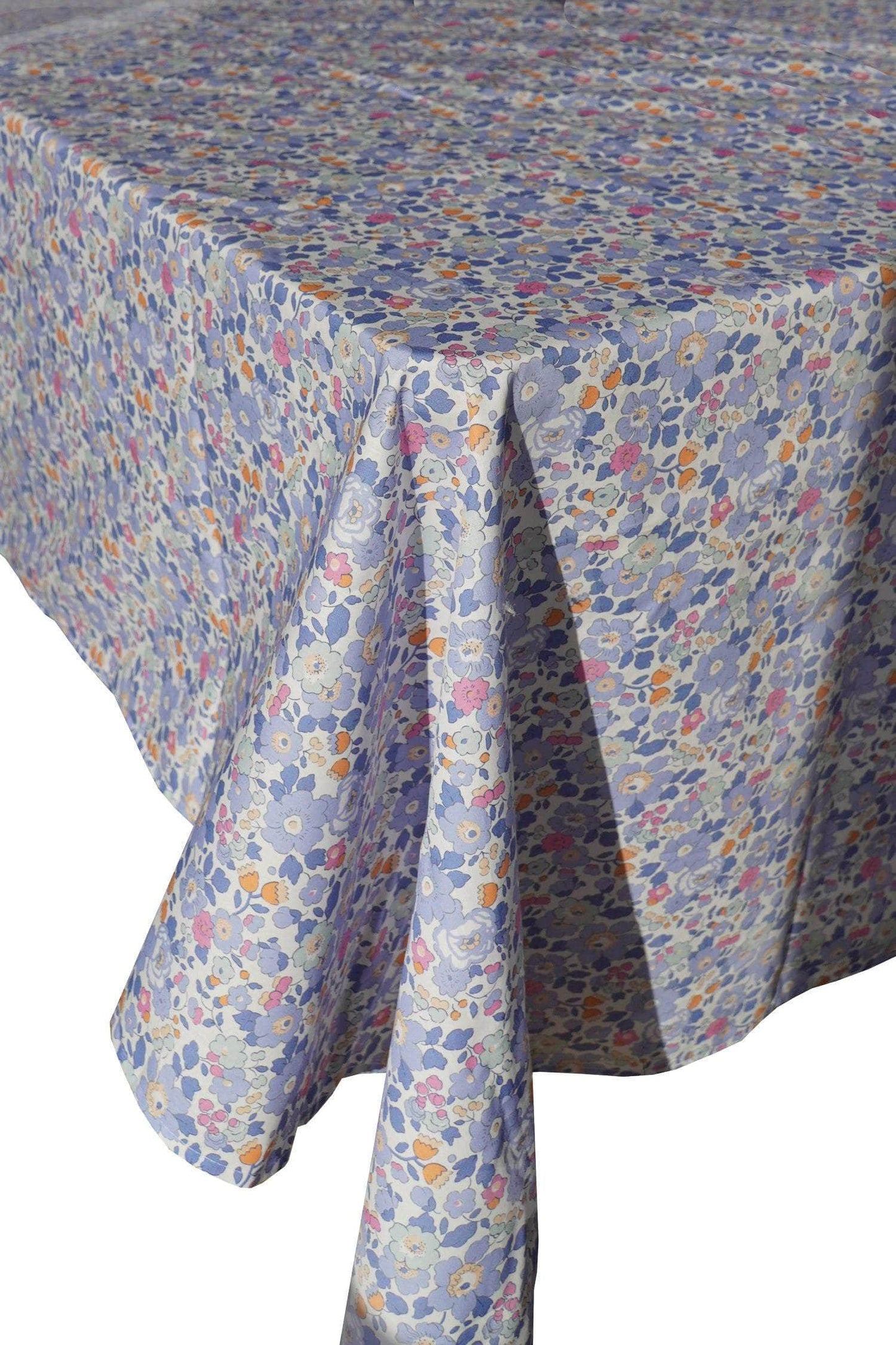 Tablecloth Made With Liberty Fabric Betsy Lavender Blue