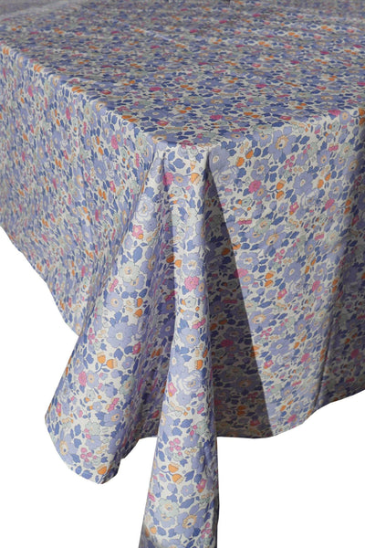 Tablecloth Made With Liberty Fabric Betsy Lavender Blue