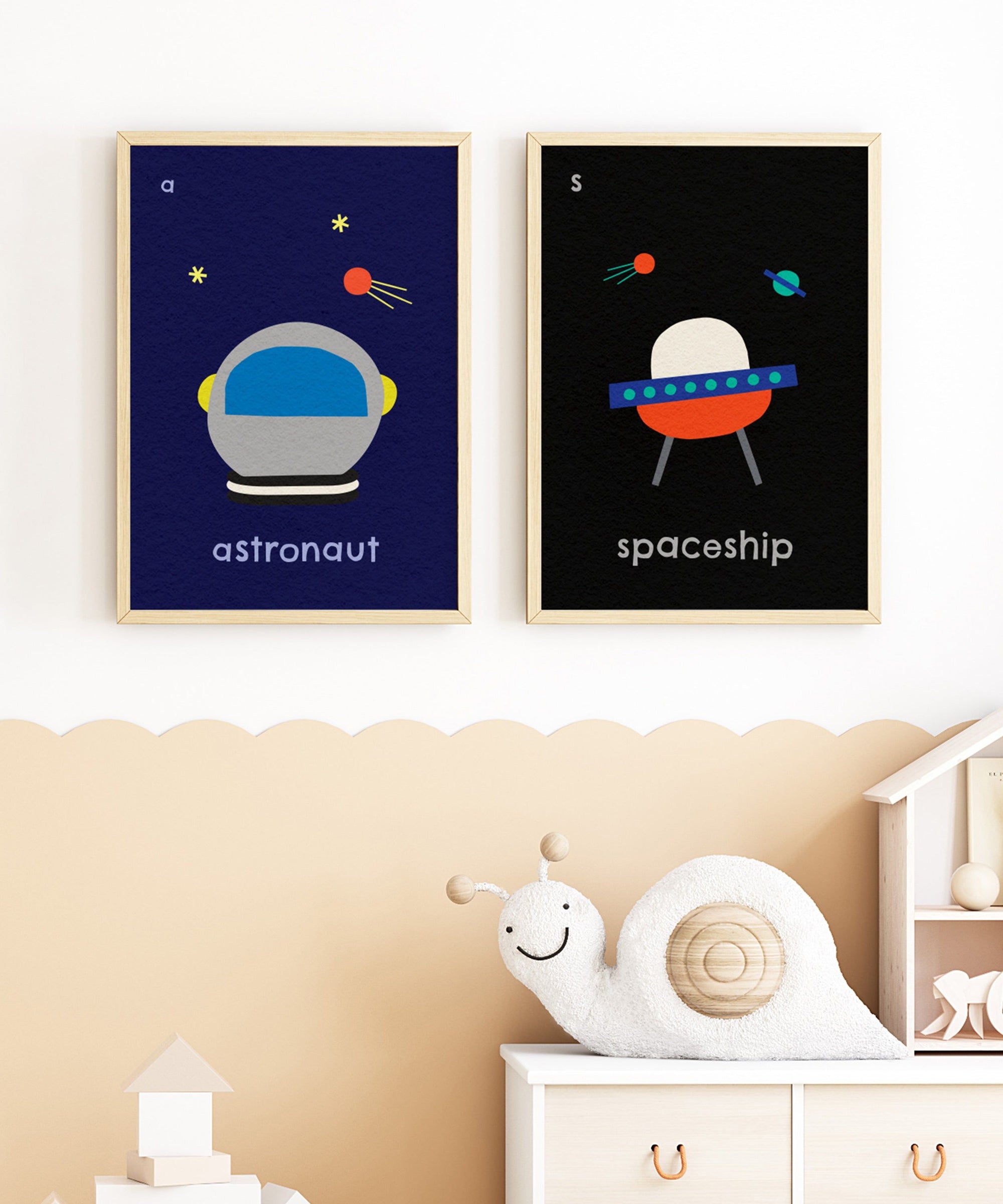 S for Spaceship Art Print