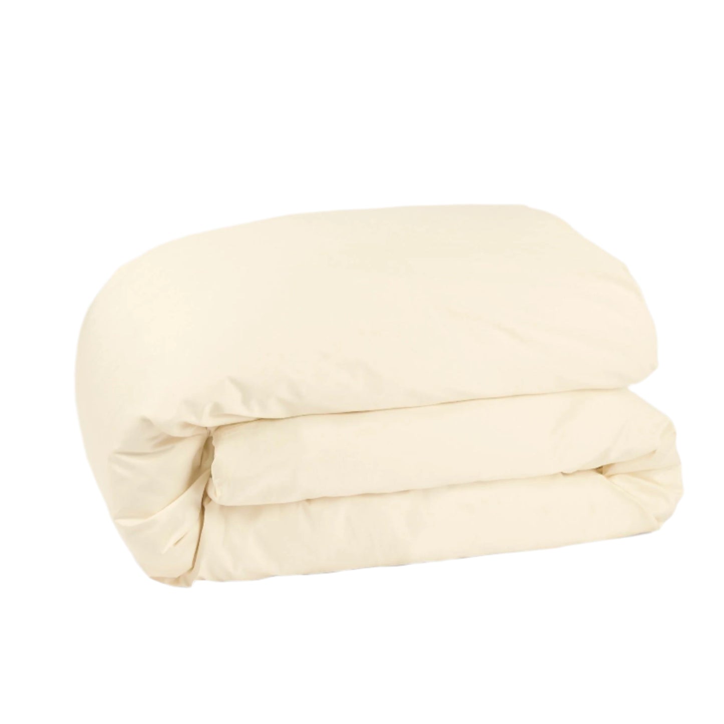 Sateen Organic Cotton Duvet Cover - Classic Cream