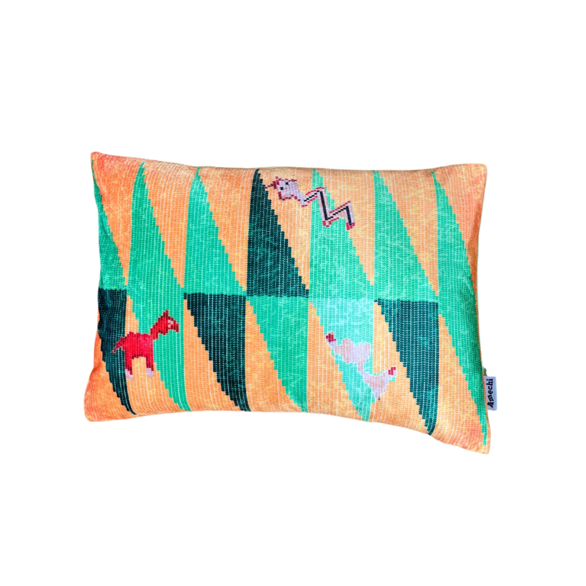 Beewabodi Cushion - Mustard Yellow And Green
