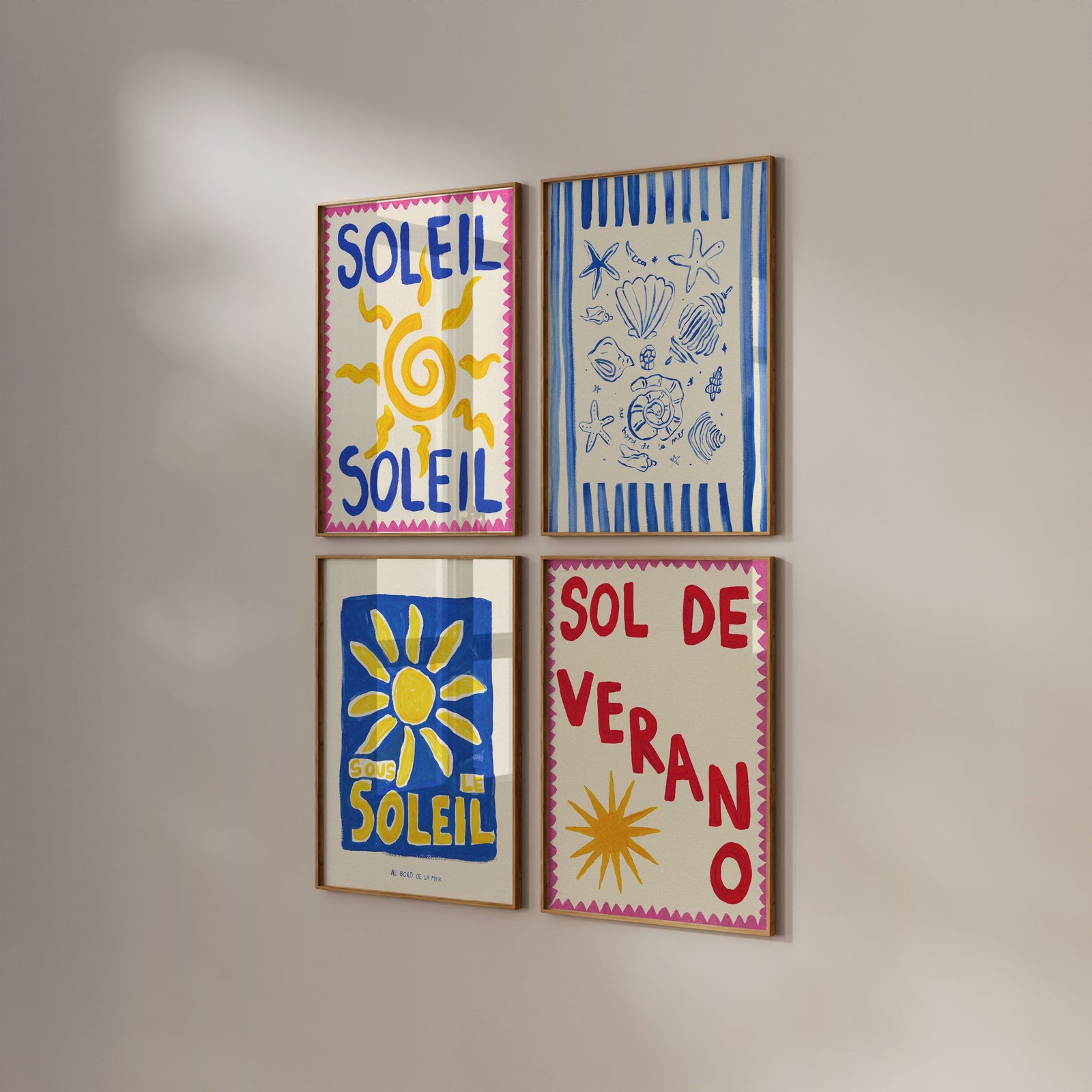 Soleil Hand Painted Print