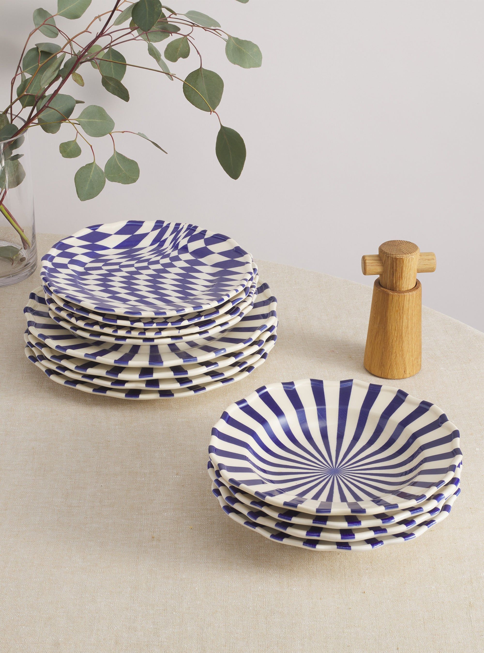 Mafalda 12 Piece Dinnerware Set with Pasta Bowl - Special Edition