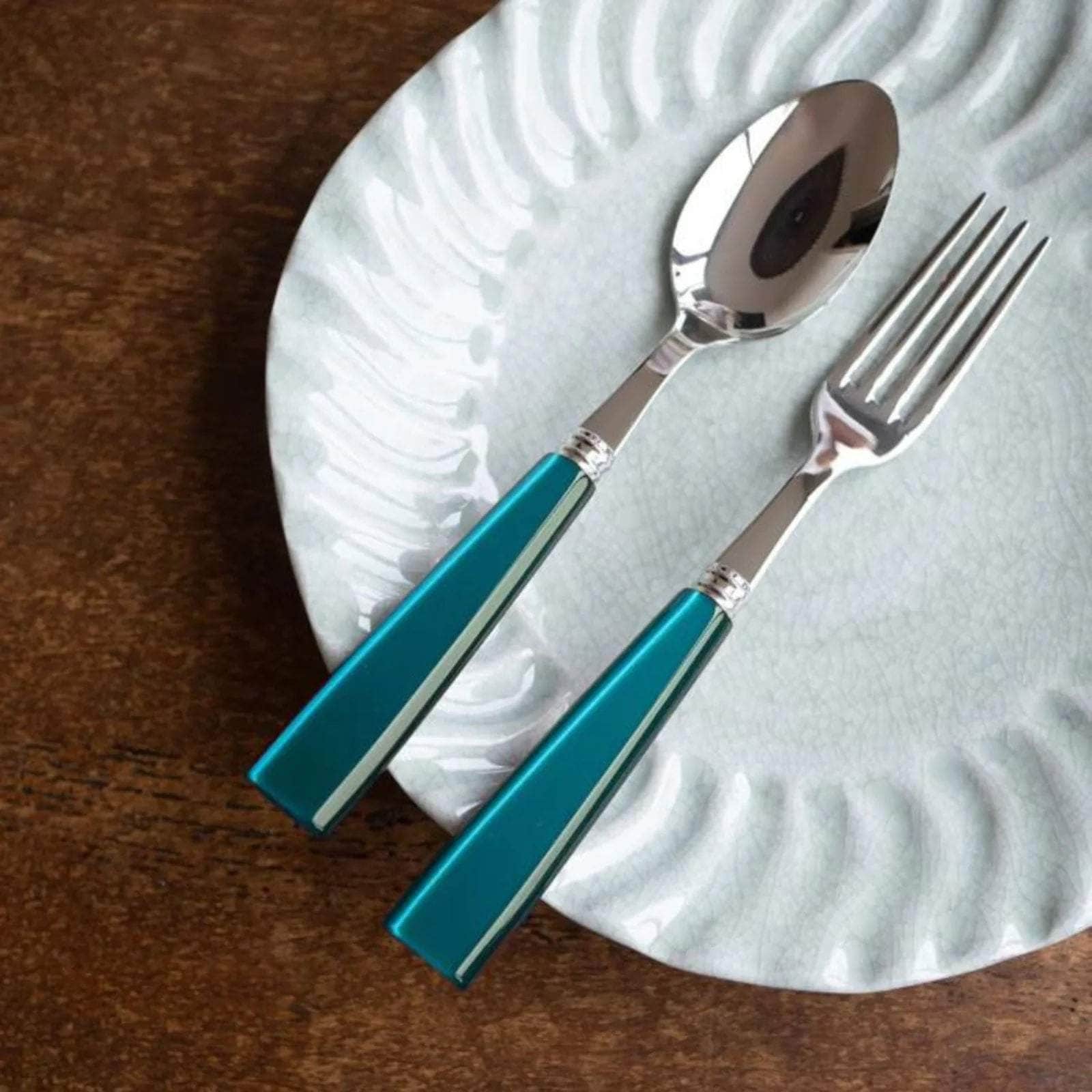 Icône 4 Pc Cutlery Set, Turquoise
