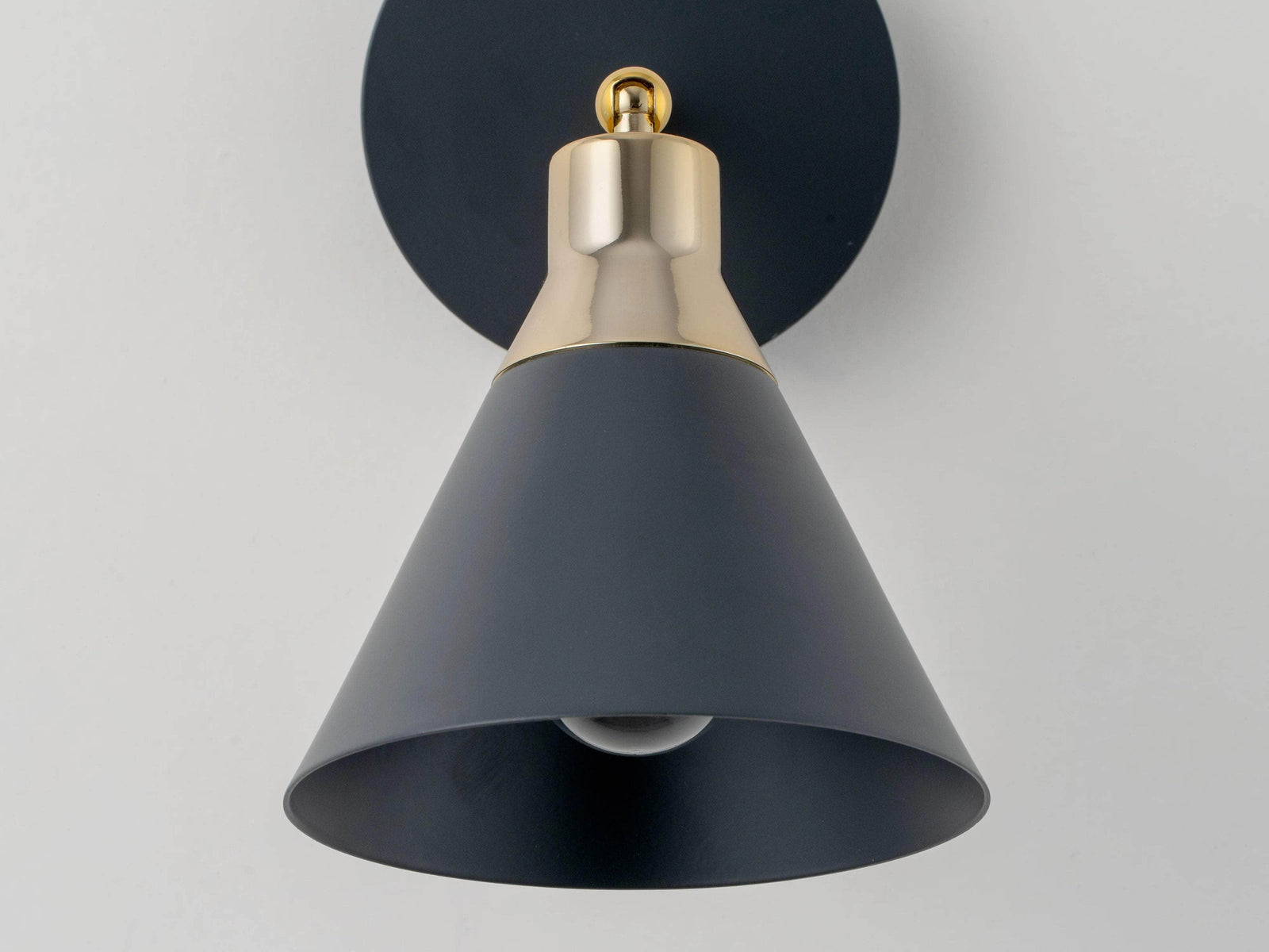Charcoal Cone Wall Light