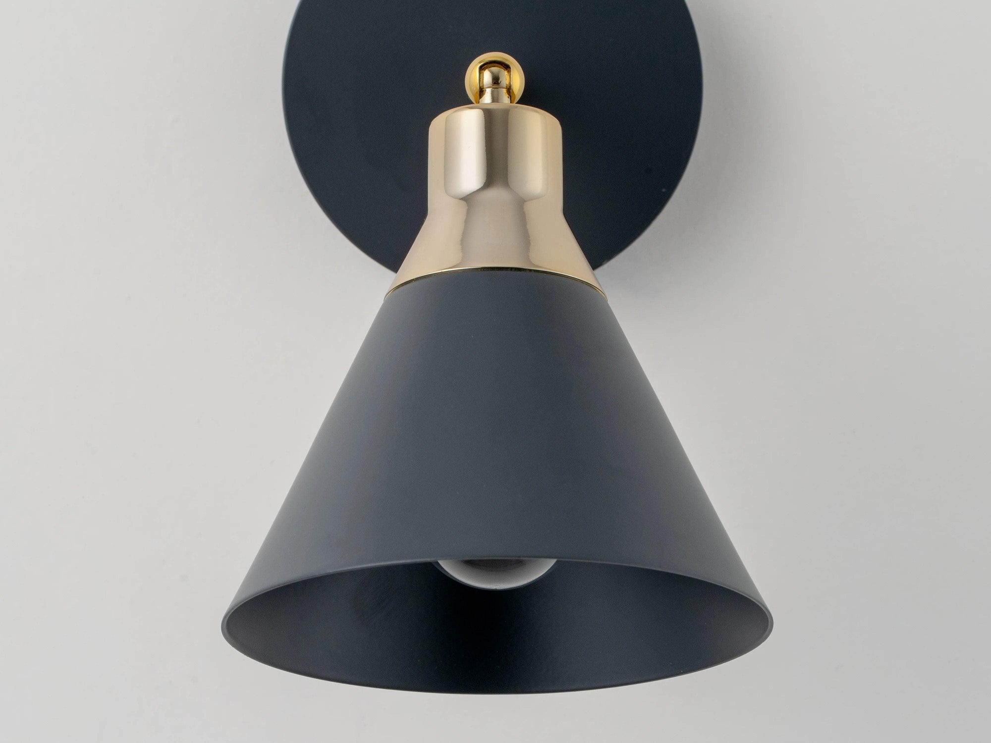 Charcoal Cone Wall Light