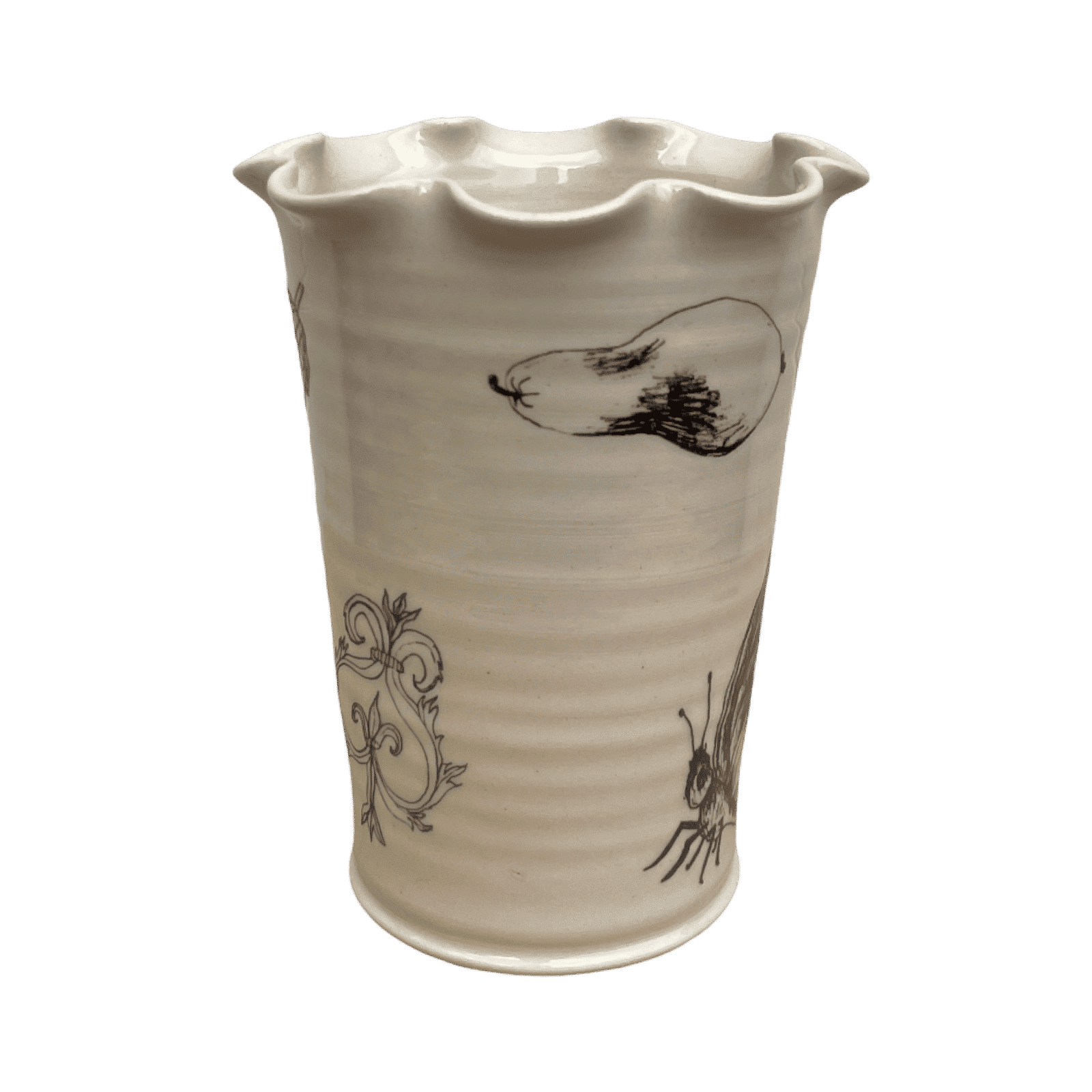 Frilly Garden Vase - Small
