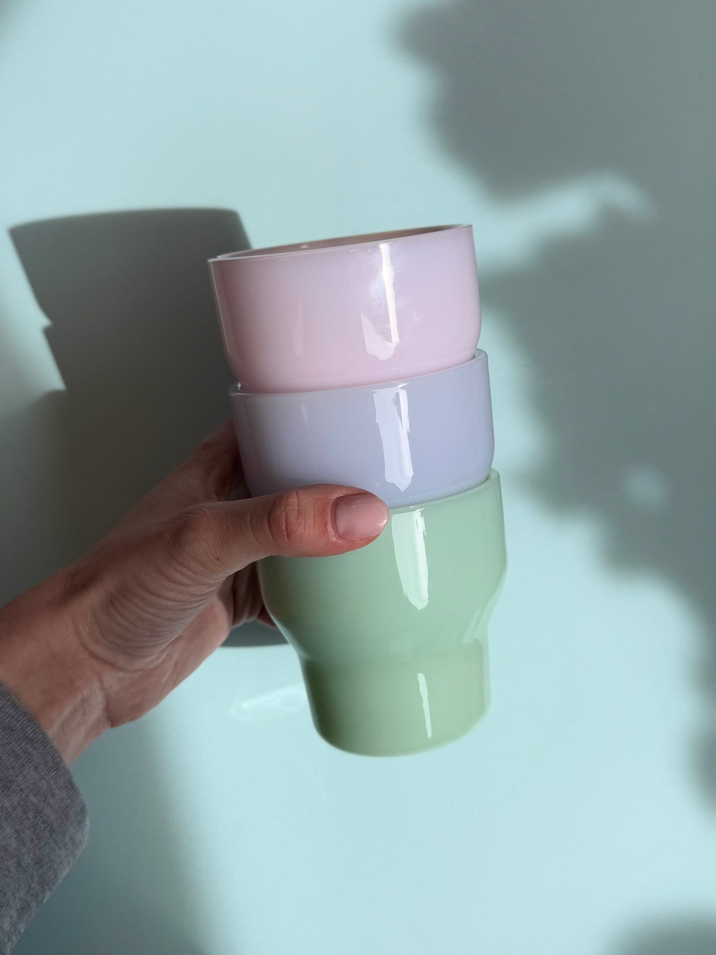 Brisita Glass Cup - Light Green