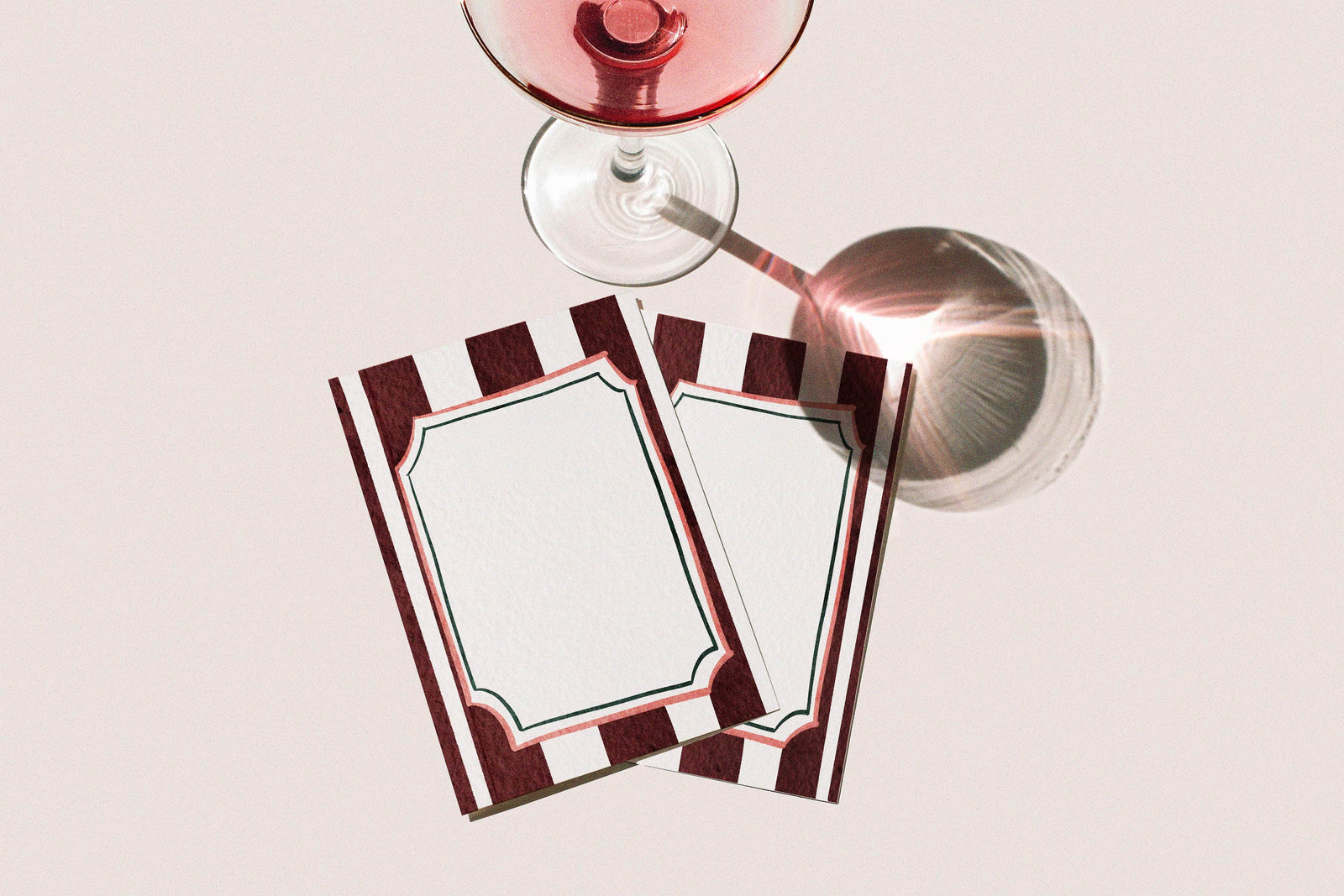 Cranberry Menu - Set of 10