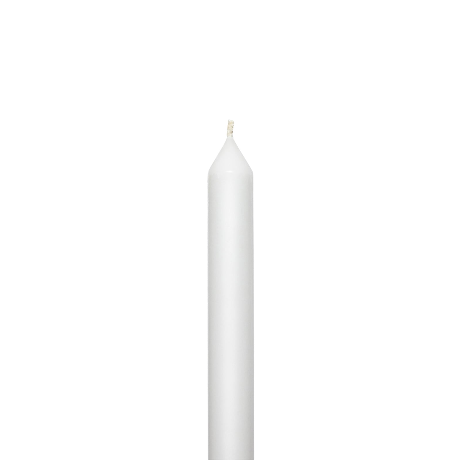 White Tapered METRE Candle Pair