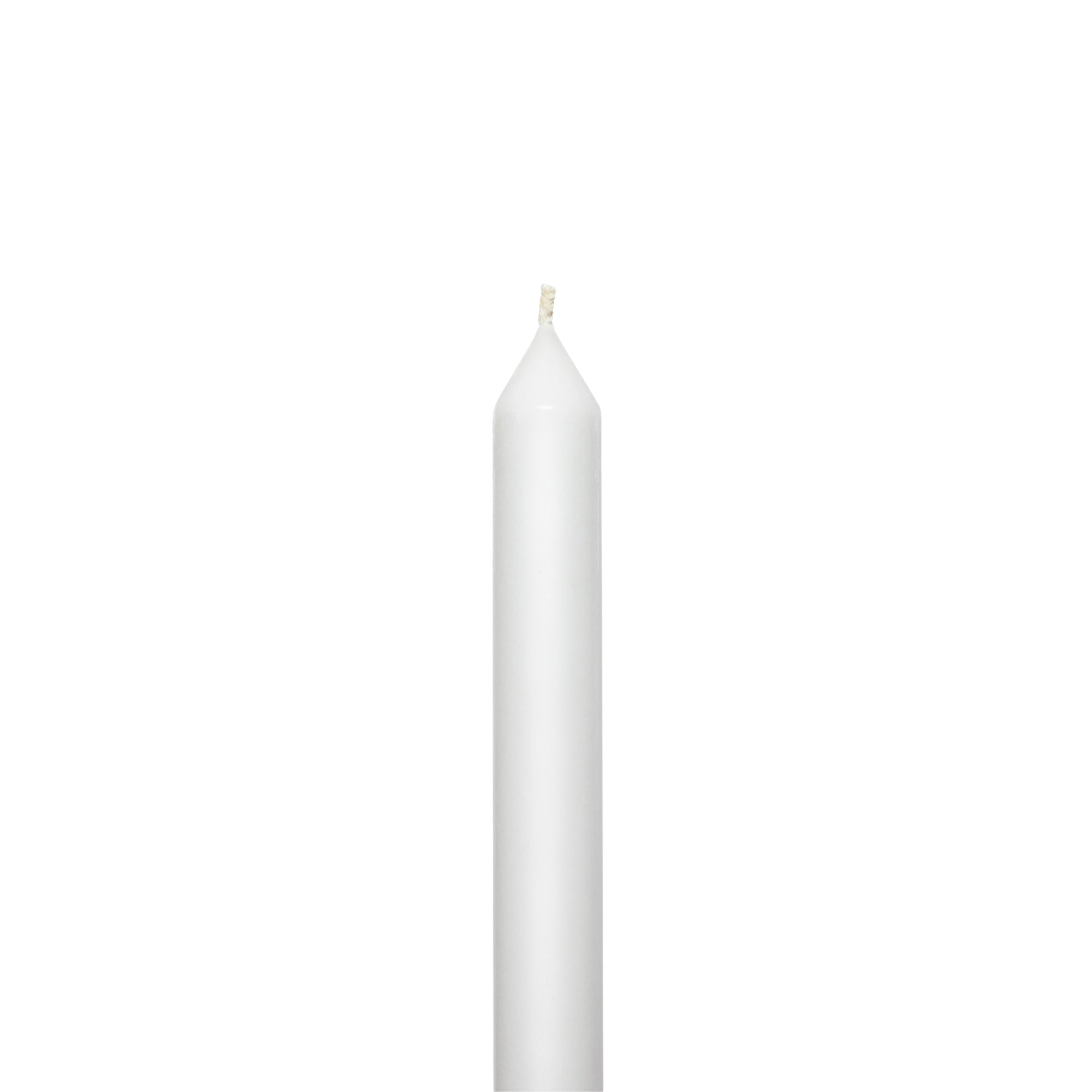 White Tapered METRE Candle Pair