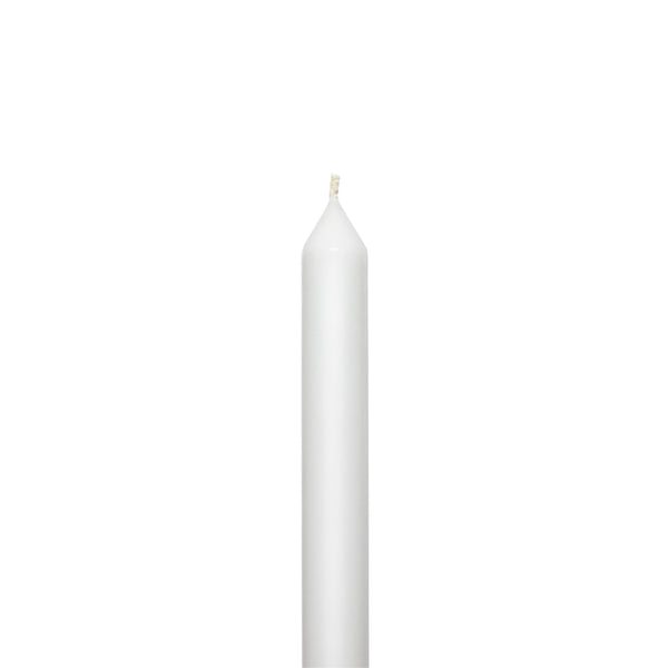White Tapered METRE Candle Pair