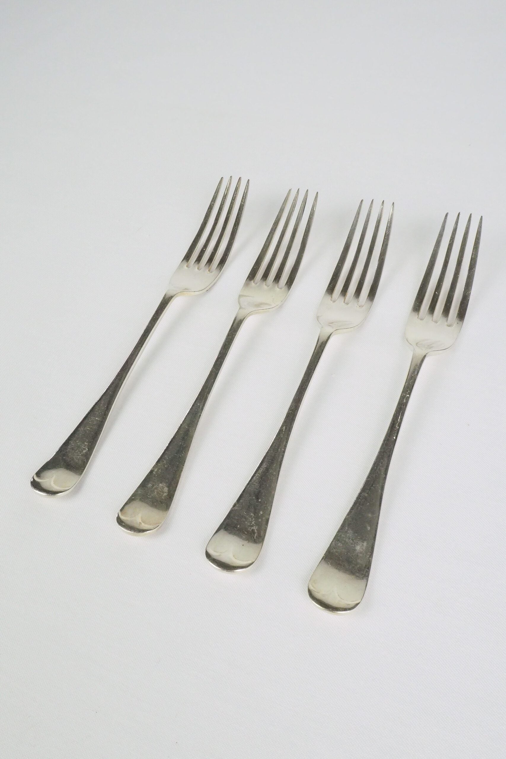 4 Antique Silver Plate Forks