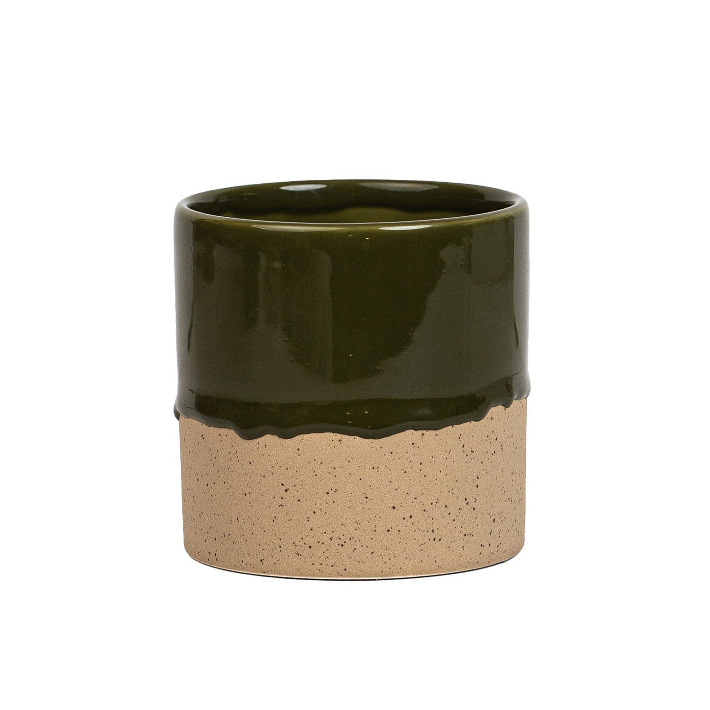 Drip Ceramic Planter Medium - Sage Green