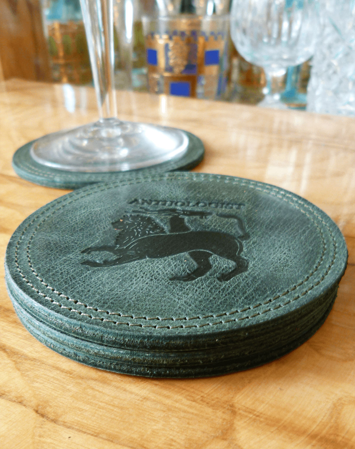 Anthologist Coasters (Set of 4), Green