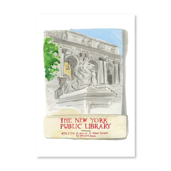 NY Public Library Matchbook Print