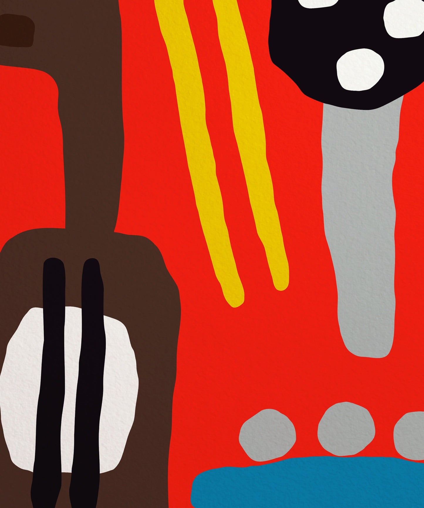 Family Band Print - Red