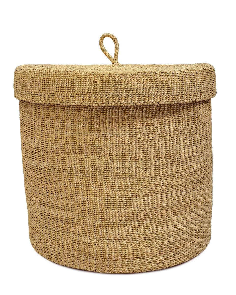FALU: Plain Lidded Laundry Basket