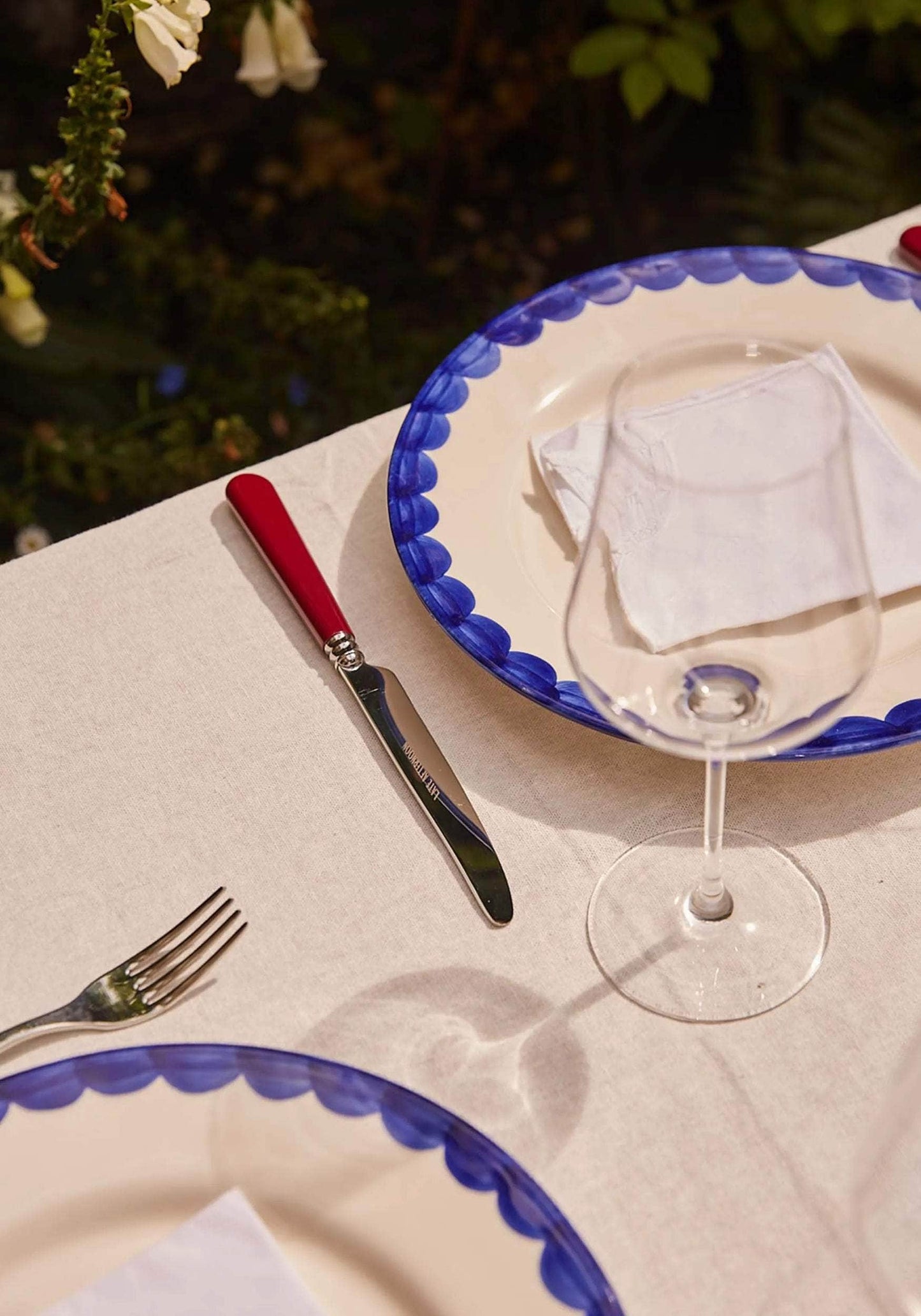 Burgundy Knife and Fork Set